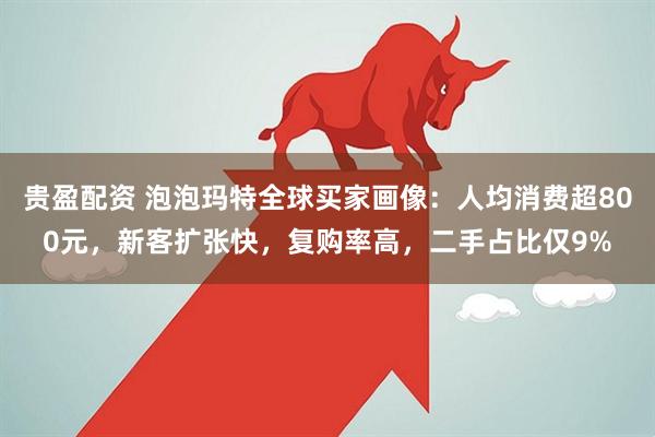 贵盈配资 泡泡玛特全球买家画像：人均消费超800元，新客扩张快，复购率高，二手占比仅9%